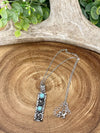 Keppler Vertical Bar Fashion Necklace - Turquoise