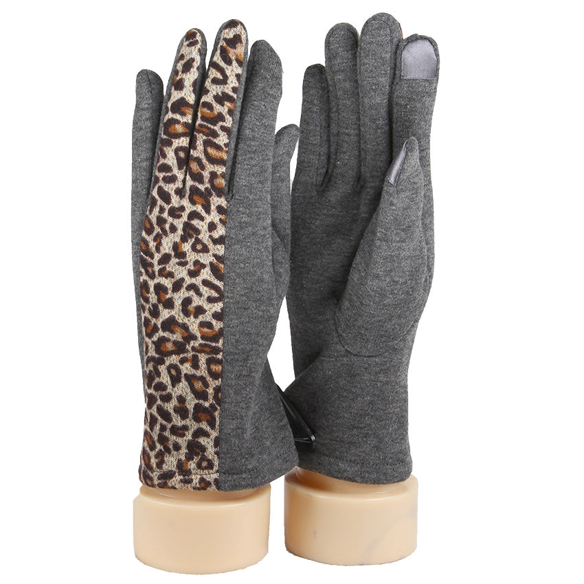 Leopard Side Gloves