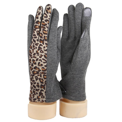 Leopard Side Gloves