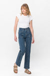 Elastic Vintage Straight Jean
