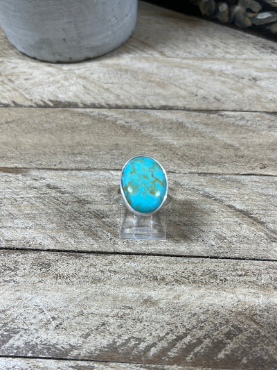 Turquoise Single Stone Ring - Size 8