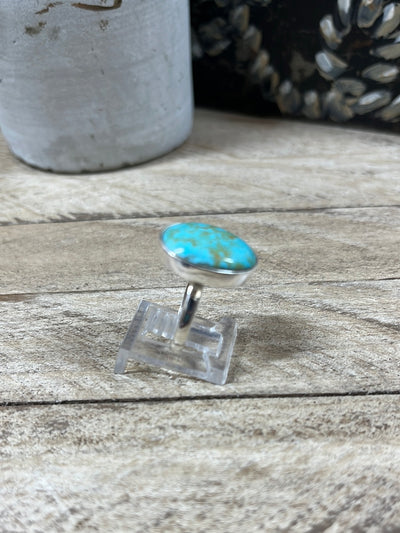 Turquoise Single Stone Ring - Size 6