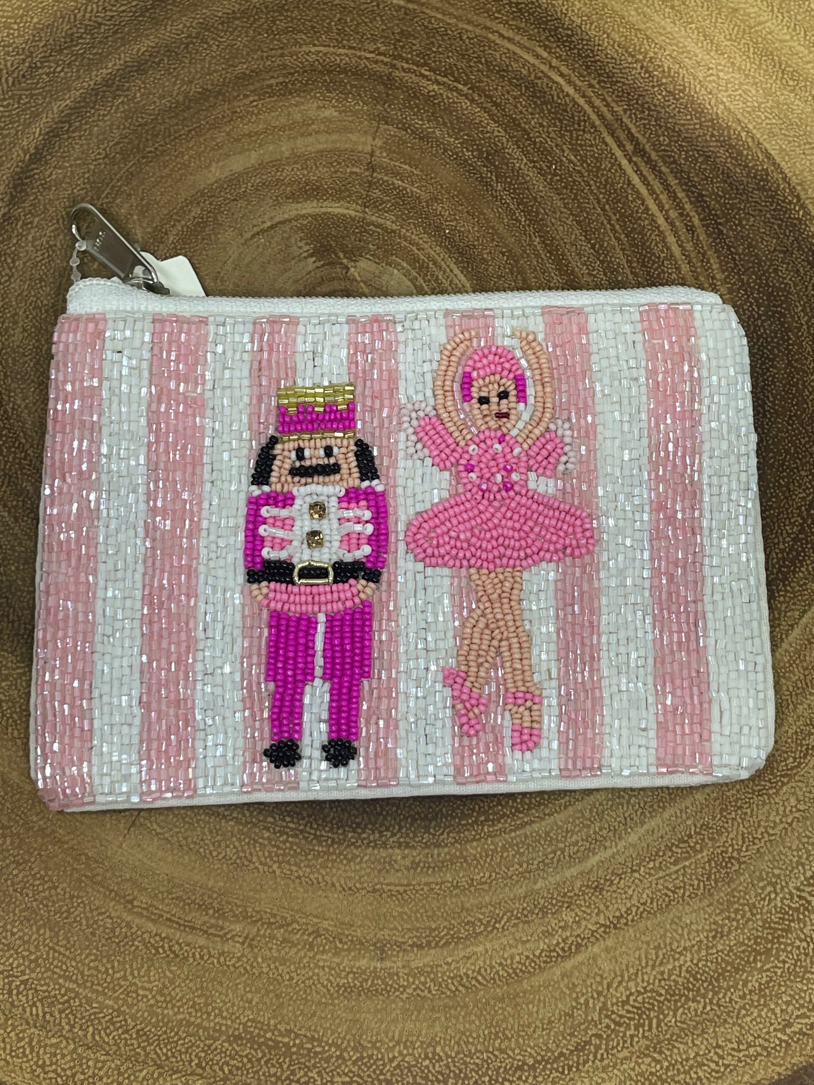 Nutcracker Beaded Coin Purse