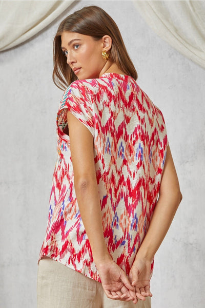 Ruby Sue Aztec Printed Blouse