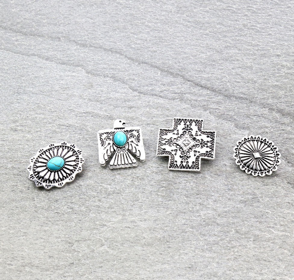 Fashion Cross & Thunderbird Pin Set