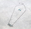 Curved Country Talk Fashion Necklace - Turquoise