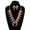 Kagney Flute Blossom Fashion Necklace & Earrings - Multi