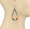 Aralia 5 Strand Fashion Beaded Varied Navajo Necklace, Earrings & Bracelet - Multi
