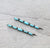 Sand Springs Oval Stone Bar Hair Pins - Turquoise