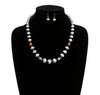 Jiffy Fashion Navajo, Turquoise & Orange Necklace - 20"