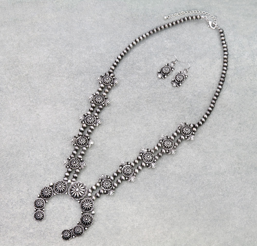 Gentry Fashion Double Strand Naja Blossom Necklace or Earrings