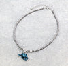 Riding By 3mm Fashion Navajo Necklace with Leopard Hat Pendant - 16"