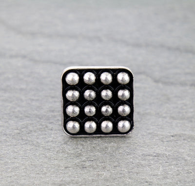 Shelby Fashion Studded Square Cuff Ring