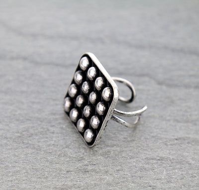 Shelby Fashion Studded Square Cuff Ring