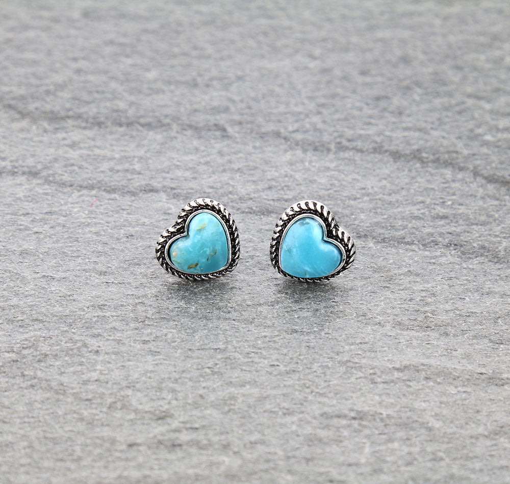 Billings Fashion Stud Earrings -Heart