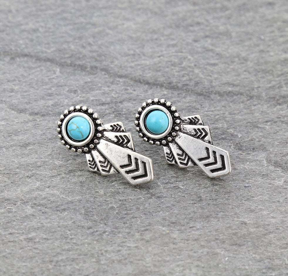 First Place Fashion Silver Post Earring