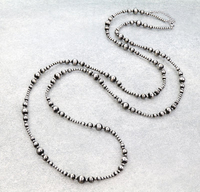 Kenai Varied Bead Necklace - 60"