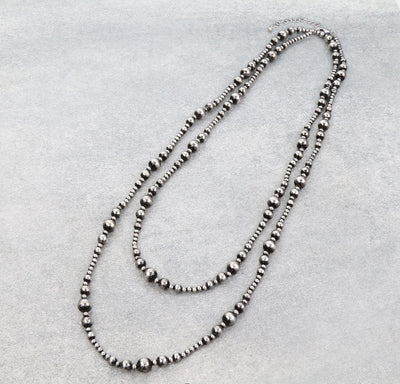 Kenai Varied Bead Necklace - 60"