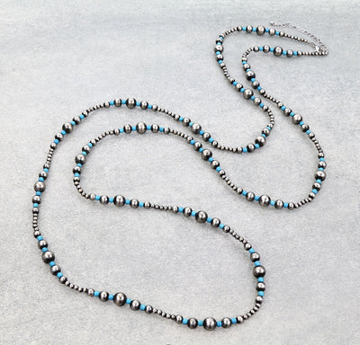 Kenai Varied Bead Necklace - 60"