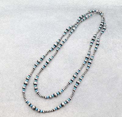 Kenai Varied Bead Necklace - 60"