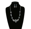 Thunderbird Concho Necklace & Earrings - Turquoise