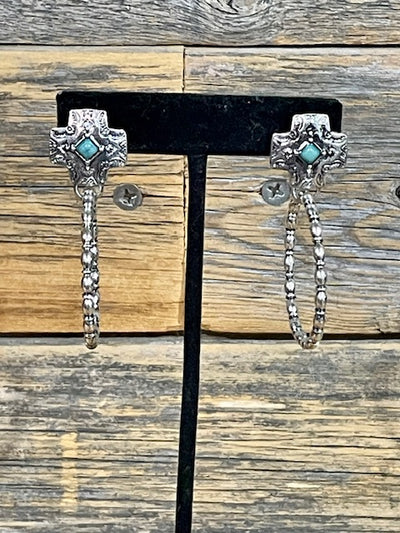 Sandoval Western Fashion Cross Ring Earrings