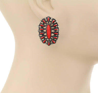 Lawson Cluster Oval Fashion Earrings