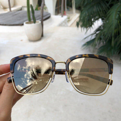 Iris Mirrored Tortoise Sunglasses