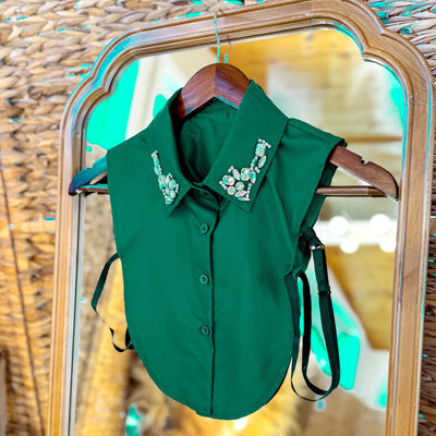 The Button Up Dicky - Cushion Rhinestone