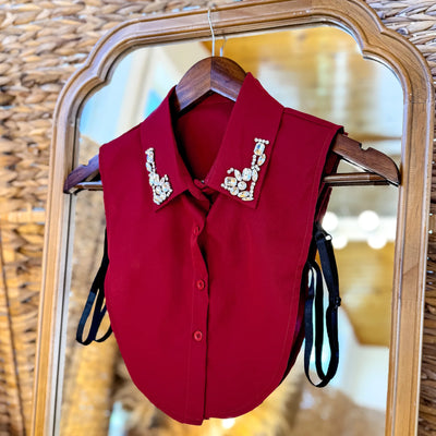 The Button Up Dicky - Cushion Rhinestone