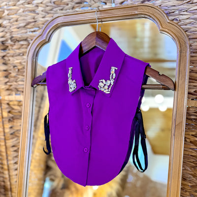 The Button Up Dicky - Cushion Rhinestone