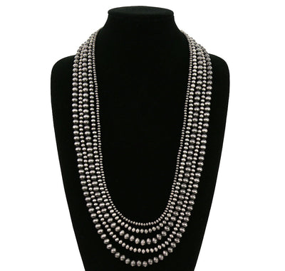 Prevue 5 Layer Varied Navajo Necklace - 32"