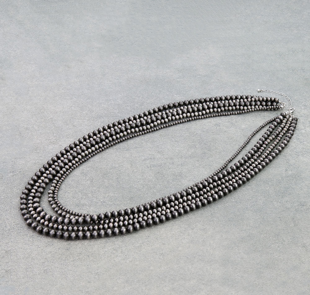 Prevue 5 Layer Varied Navajo Necklace - 32"