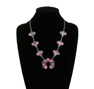 Brisbane Sparkle Squash Blossom Necklace