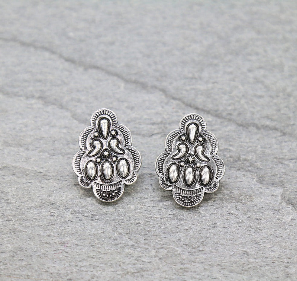 Vidalia Fashion Shaped Concho Post Earrings