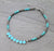 Vivi Fashion Curved Stone Pendant Navajo Necklace - Turquoise