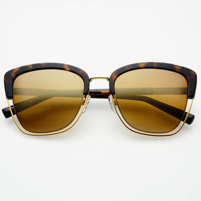 Iris Mirrored Tortoise Sunglasses