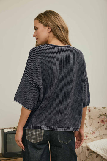 Burgundy or Navy Button Down Cardigan