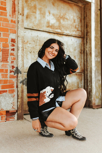 Cattle Cardigan Black Hereford