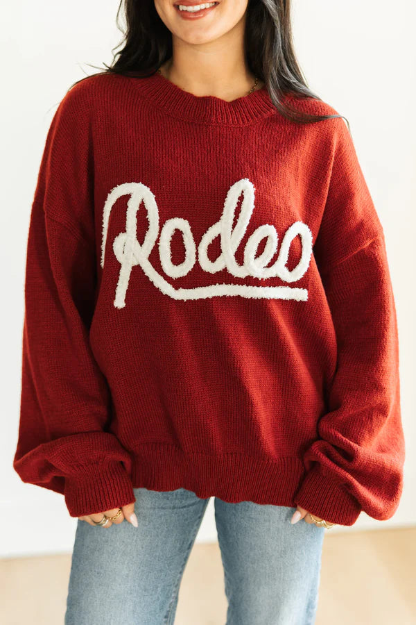 Rodeo Red Sweater