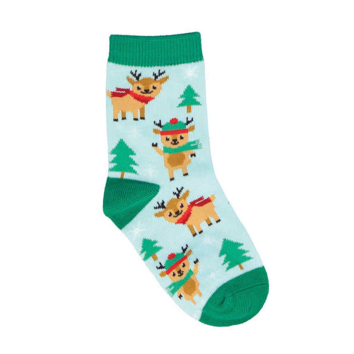 Reindeer Games Kid Socks - Blue