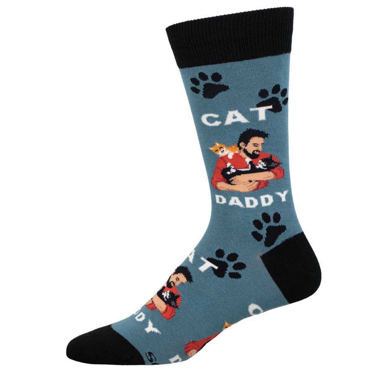 Cat Daddy Blue Socks