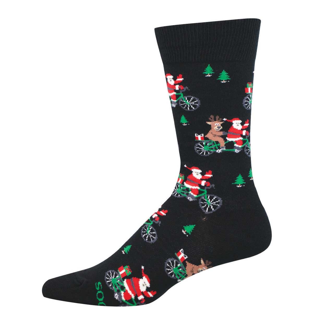Cycling Santa Men's Socks