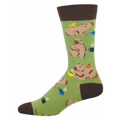 Capybara Café Socks