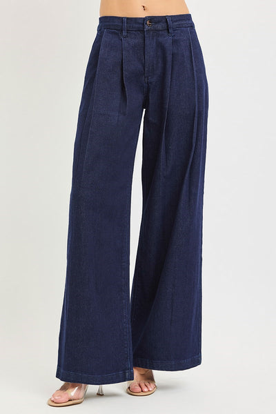 Slouchy Palazzo Trouser Dark Jeans