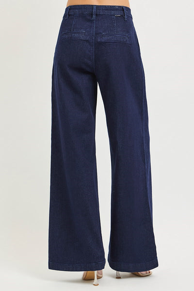Slouchy Palazzo Trouser Dark Jeans