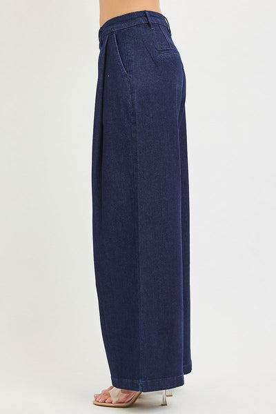 Slouchy Palazzo Trouser Dark Jeans