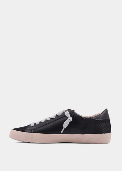 Leather Sneakers - Rebel Black