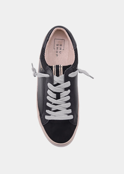 Leather Sneakers - Rebel Black