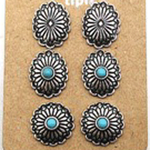 Lyle Concho Stud Earring Set - 3 pairs
